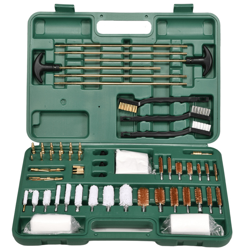 Hunting Gun Cleaning Kit Tool Box Professional Rifle Pistol Clean Brass Brushes Support AK47 9mm Rifle Cleaning kit All Calibers