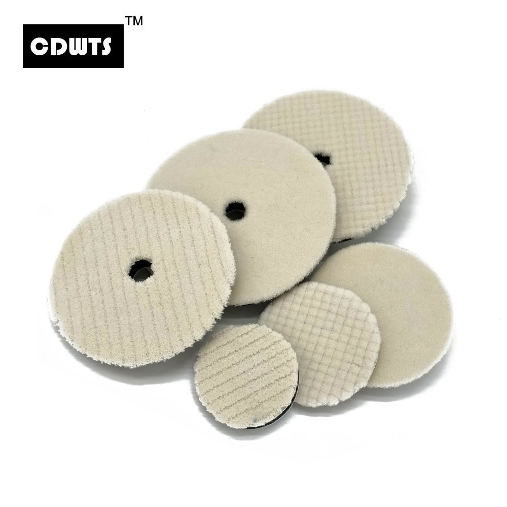 CDWTS 3/4/5/6 インチ日本ウール研磨パッド DA RO カーポリッシャー研磨トレイ 75mm100mm125mm150mm 切断パッド車のクリーン製品