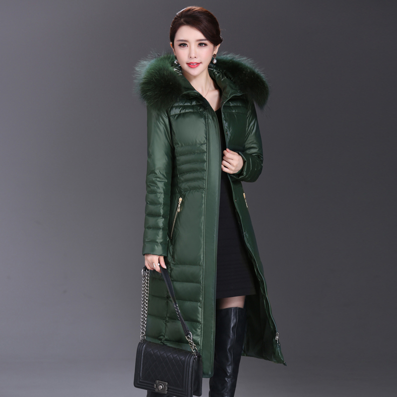 Shengyu Boya 中高年女性の膝上ロングダウンジャケット、母親向けの厚みのあるスリムフィットコート、新しいスタイル