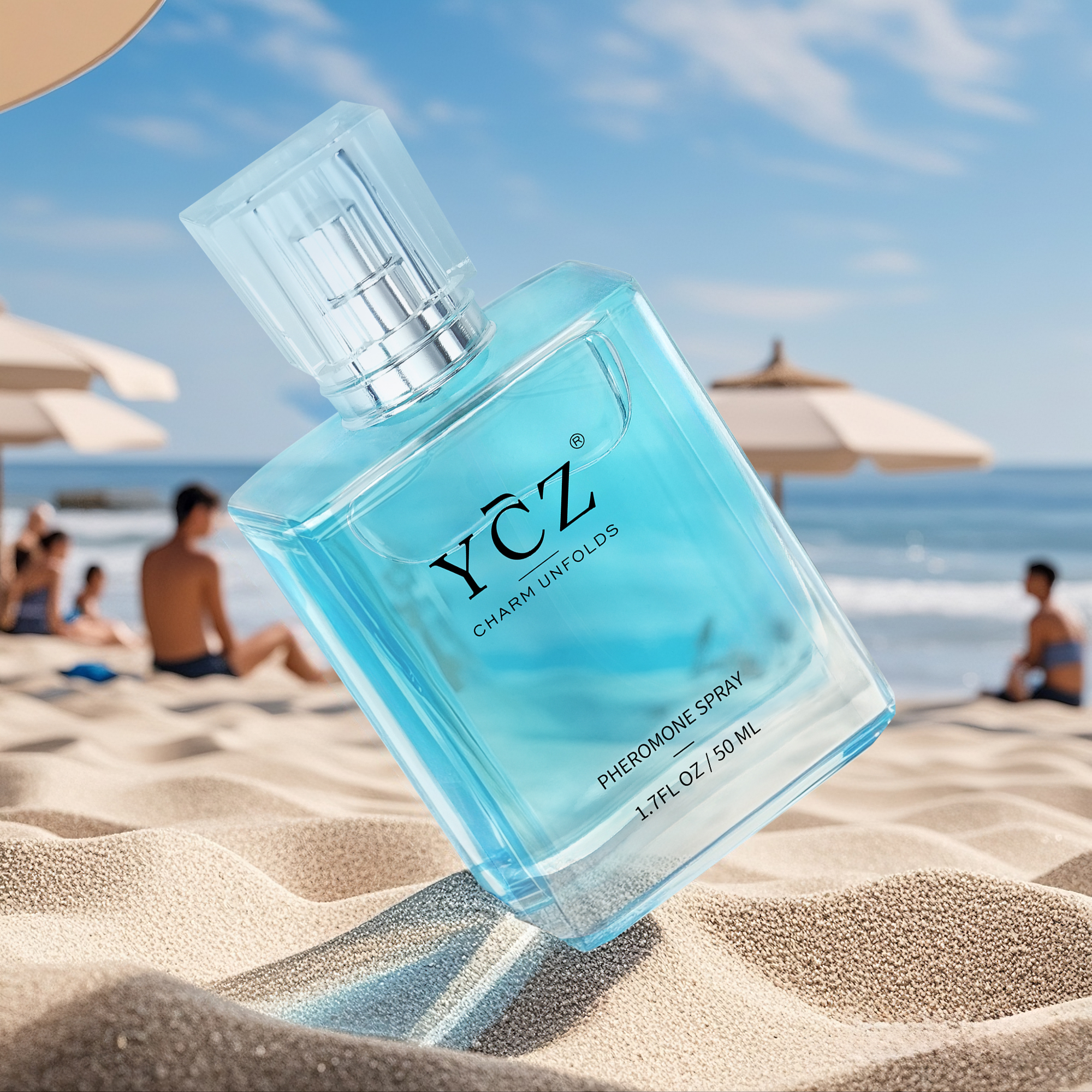 Ycz 男性用香水、1.7 オンス フェロモン コロン香水、長持ちするオード、ウッディ スパイシーな香りのフレグランス - 特別な機会に最適で、紳士へのギフトに最適です。