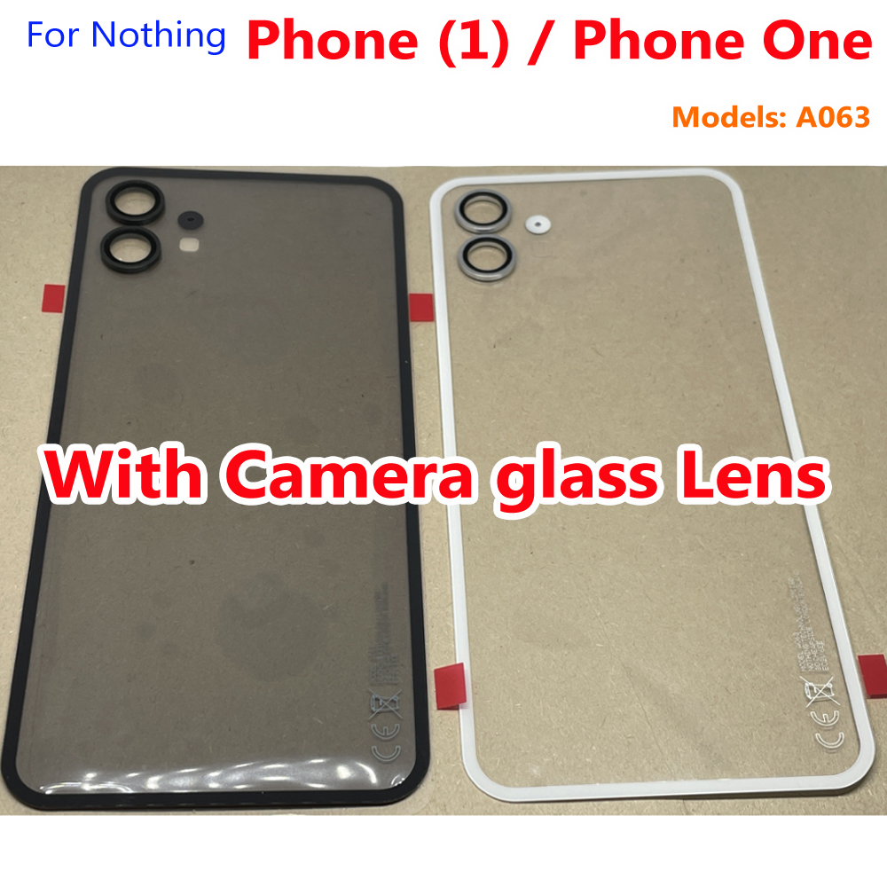 Best AAA New For Nothing Phone (1) Phone One A063 バッテリー バック カバー ハウジング リア ケース カメラ フレーム ガラス レンズ モバイル蓋付き