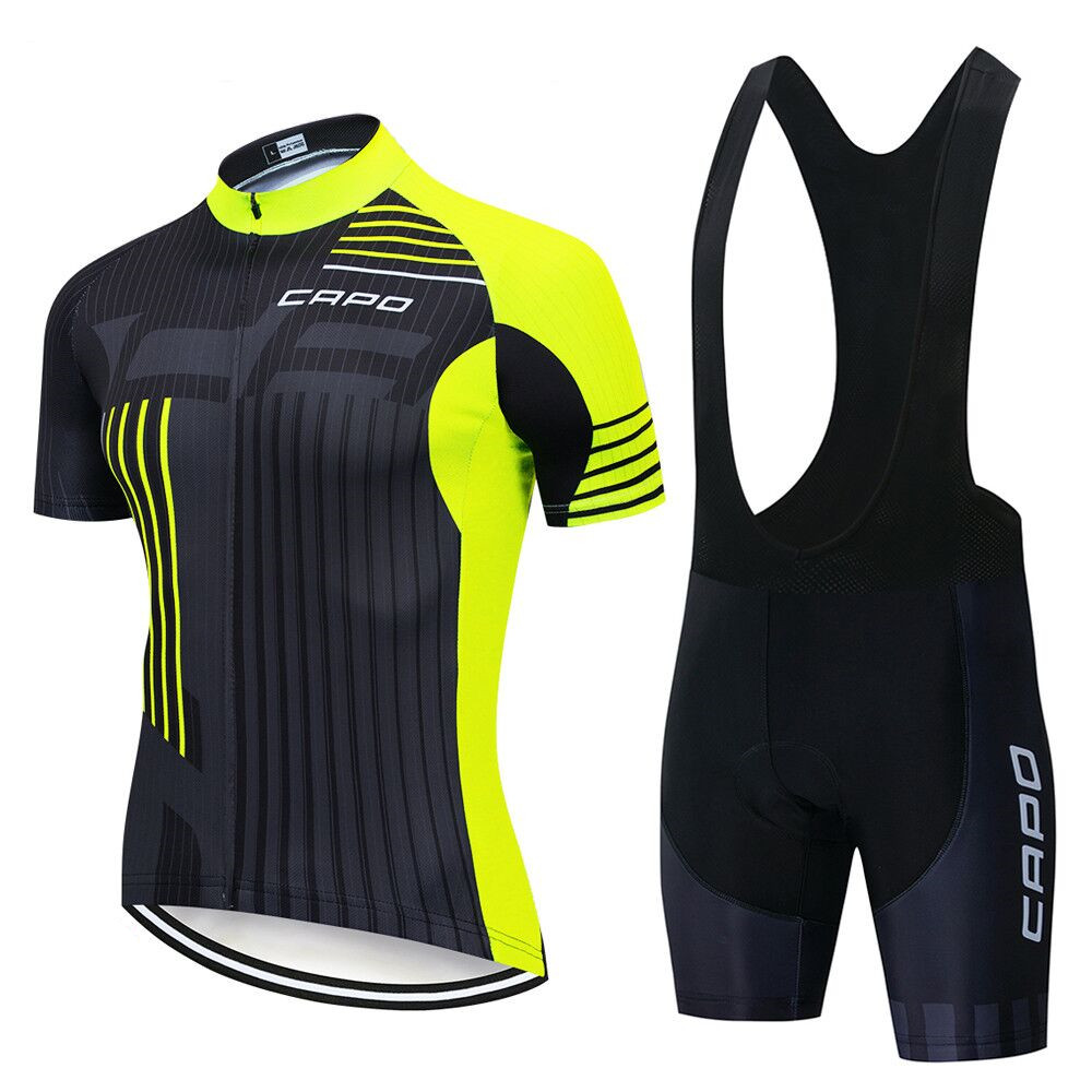 サイクリング服の男夏 2025 カポ紳士服自転車サイクリングジャージバイク MTB スポーツプロフェッショナルシャツビブショーツスーツ