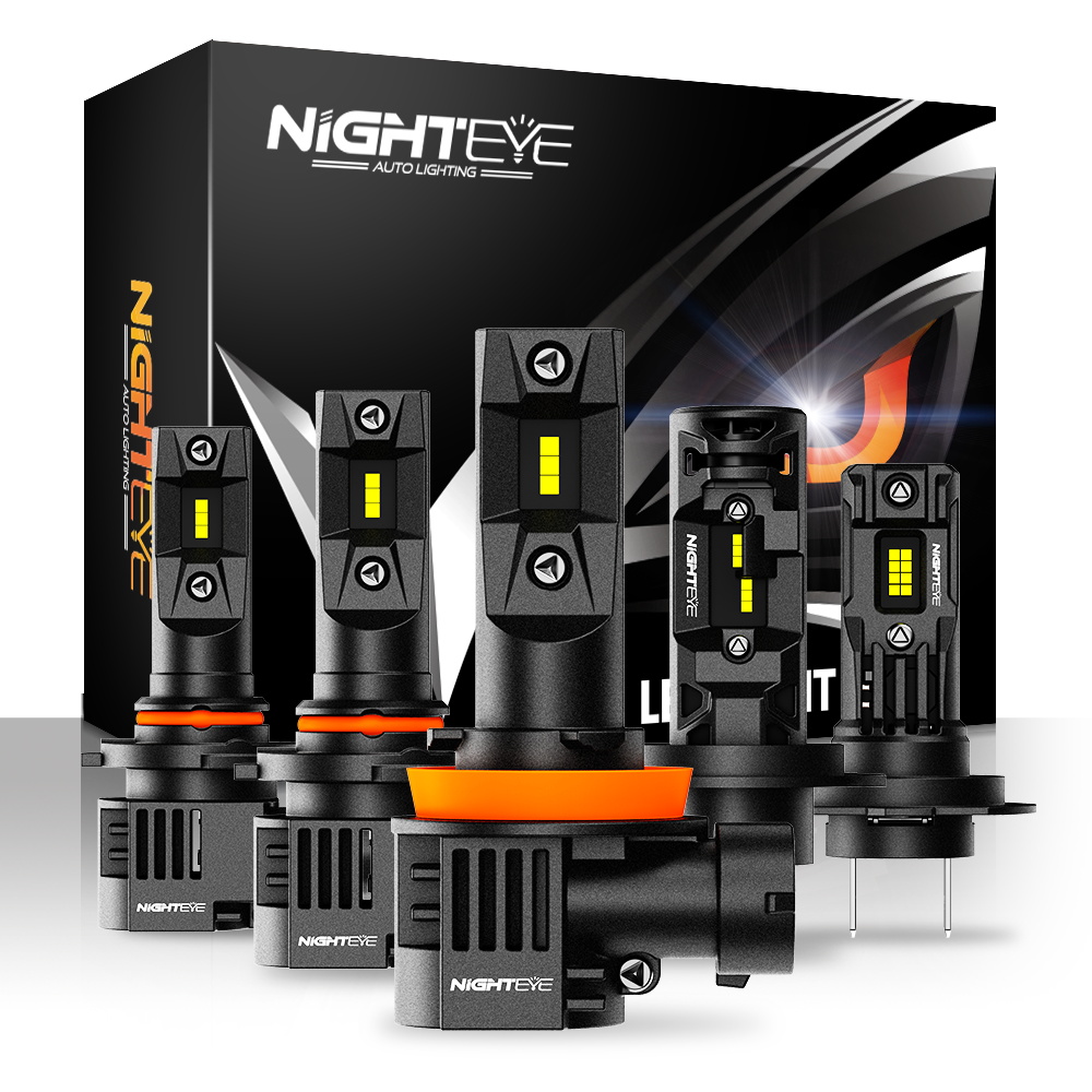 NIGHTEYE H7 LED 電球 Canbus 35000LM LED h4 H11 H8 H9 9005 HB3 9006 HB4 車のライト 80 ワット 6500 K ホワイトミニサイズ車のヘッドライト電球