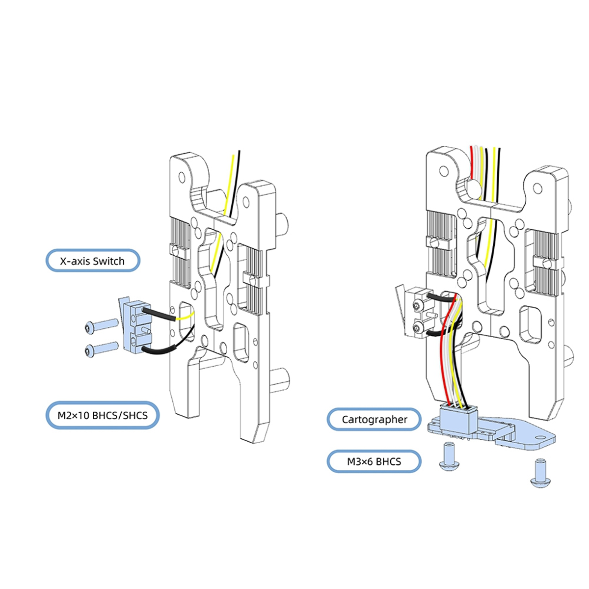 Cartographer IDM スキャナレベリングセンサー CNC 金属ブラケット VORON 2.4/トライデント 3D プリンタビーコン 6061 アルミニウム ACM 用
