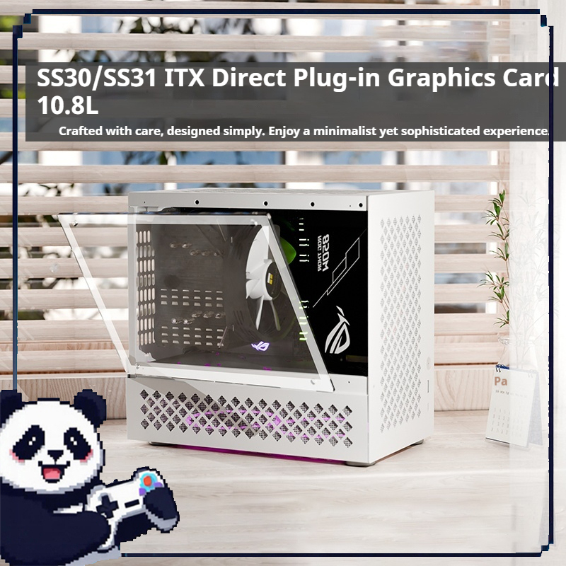 Ss31/30 ミニ Itx ケースサイド透明ポータブルケースサポート Sfx 独立グラフィックカード Matx マザーボードゲームオフィスケース