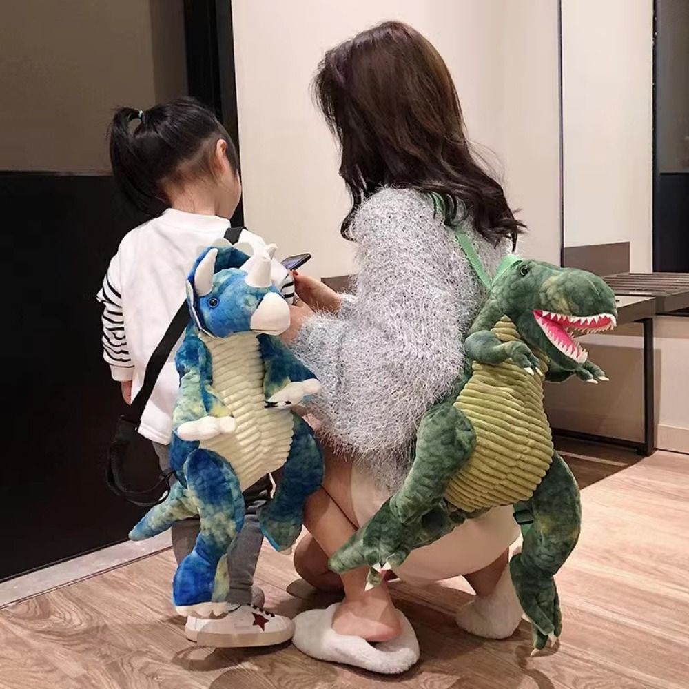 クリエイティブ漫画恐竜バックパック 3D 大容量恐竜シミュレーション恐竜 40 センチメートル動物恐竜バッグ誕生日ギフト