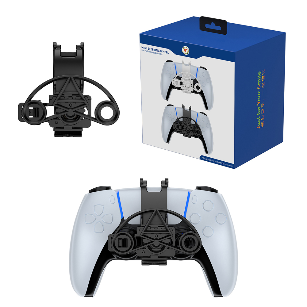 PS5 コントローラー用ミニハンドルステアリングホイールは車のステアリングホイールをシミュレートし、ゲーム体験を向上させる 3D 印刷レーシングホイール