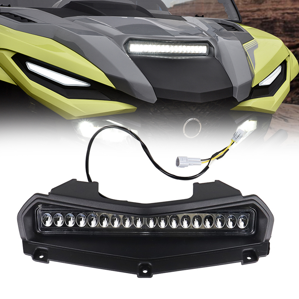 ATV LED フロント補助スポットライトフードパネルスクープライトヤマハウルヴァリン RMAX2 RMAX4 1000 2021-2024