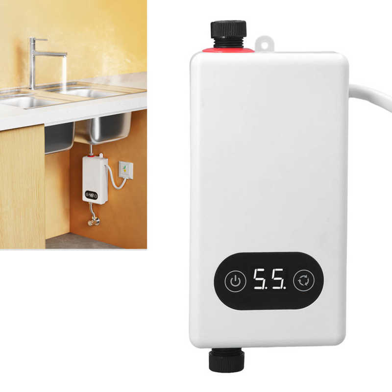 インスタント電気温水器 メモリ機能付き 周波数変換 恒温給湯機 220V 3400W