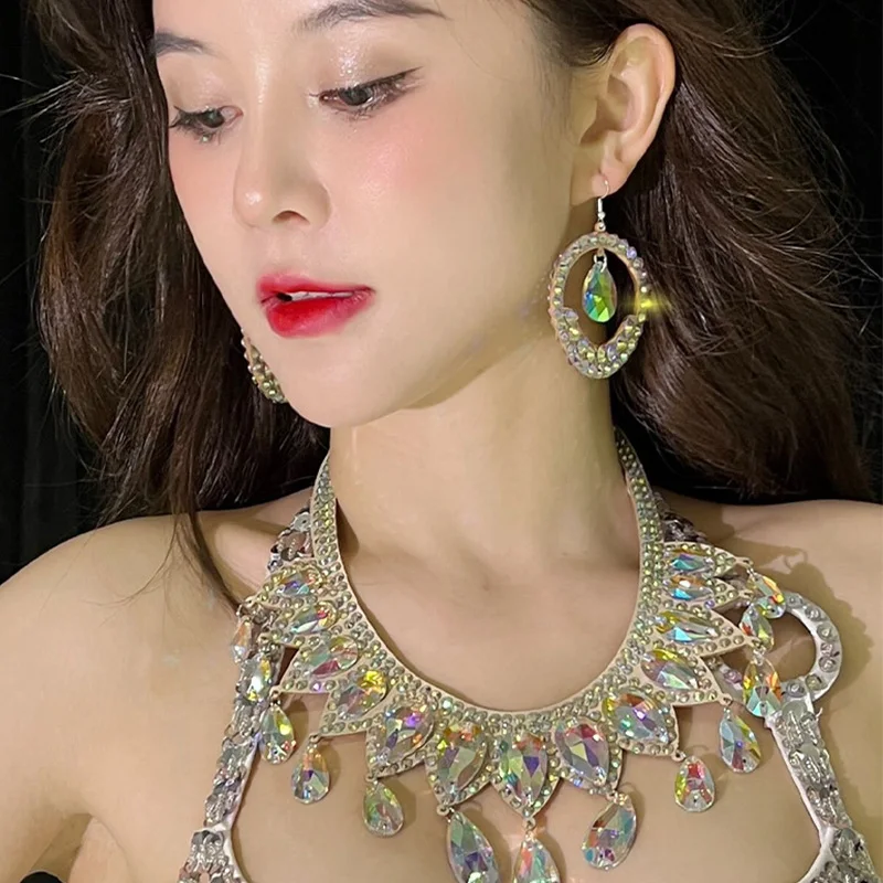 ベリーダンスアクセサリー女性子供ベリーダンスイヤリングガールアクセサリーボリウッドジュエリーインドダンスジュエリーレイブ