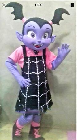 New Adult Halloween Christmas Vampire Girl Mascotte Fancy Dress Party Cartoon Mascot Costume Plush Fancy Dress Mascot Costume