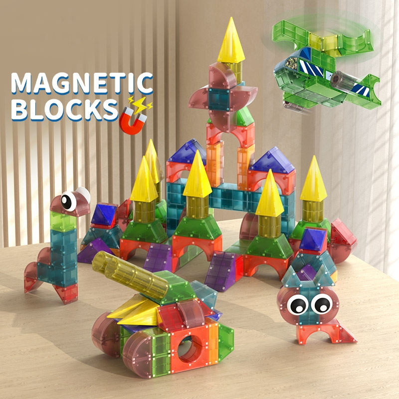 DIY 磁気ビルディングブロックレンガ軍事建設セット城の形の子供教育幹学習おもちゃギフト子供のための