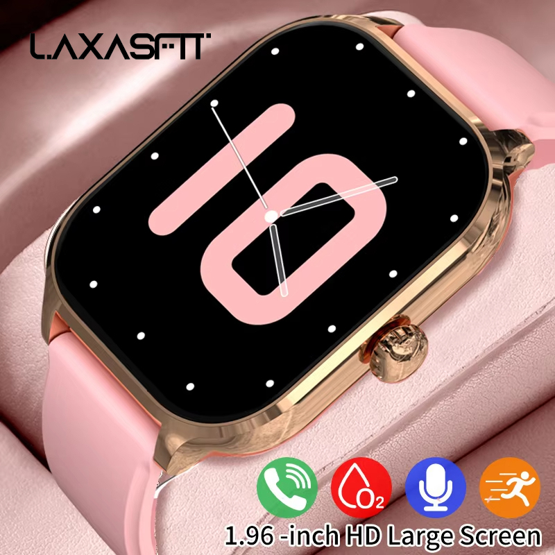 LAXASFIT H9 スマートウォッチ男性女性スポーツフィットネストラッカー 2.01 インチ HD スクリーン Bluetooth トーキングスマートウォッチ Android IOS