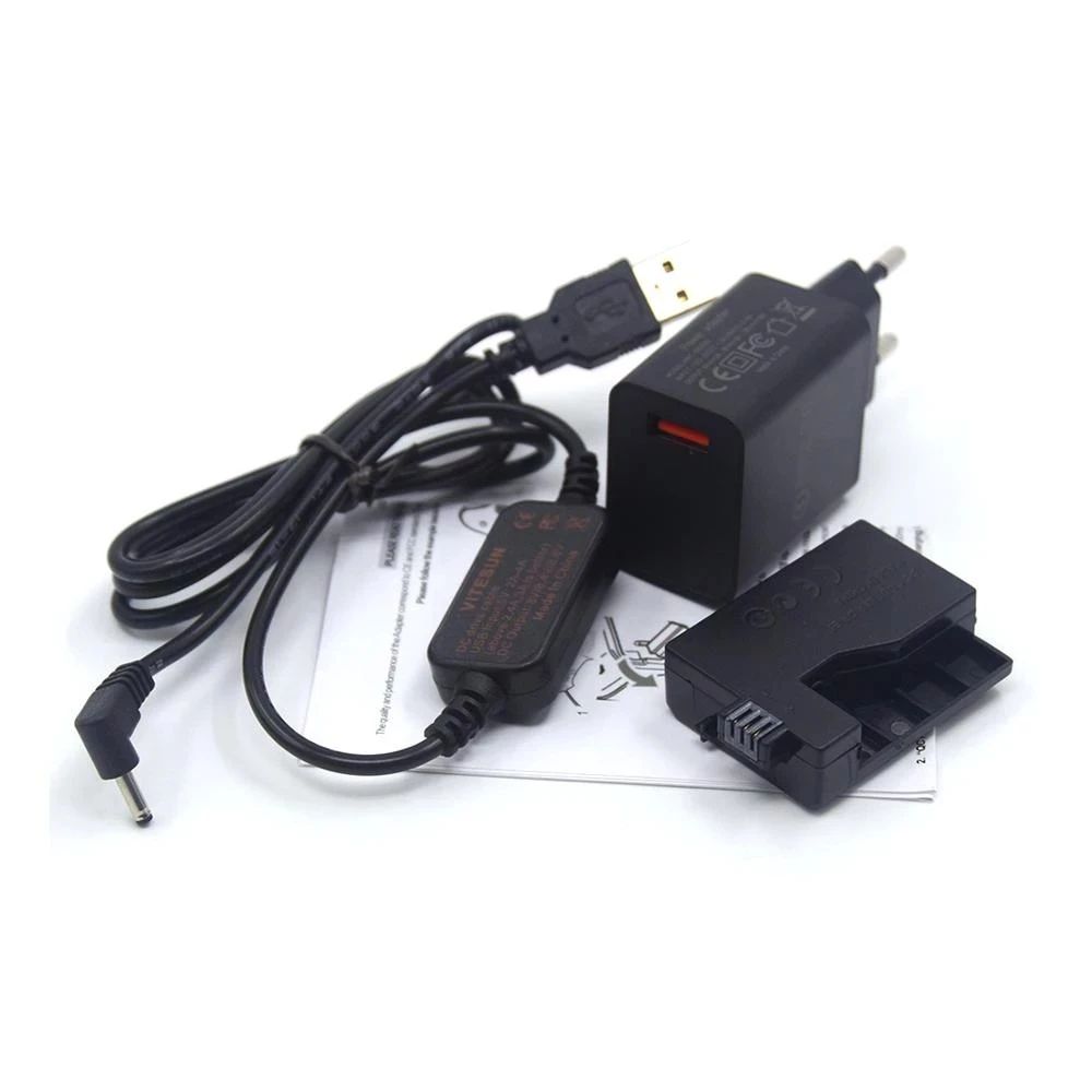 急速充電器 3.0 USB Dc 電源ケーブル Lp E5 ダミーバッテリーアダプターキット Canon Eos Rebel-Xsi Xs T1i 450d 500d 1000d Kiss F X2 X3 用