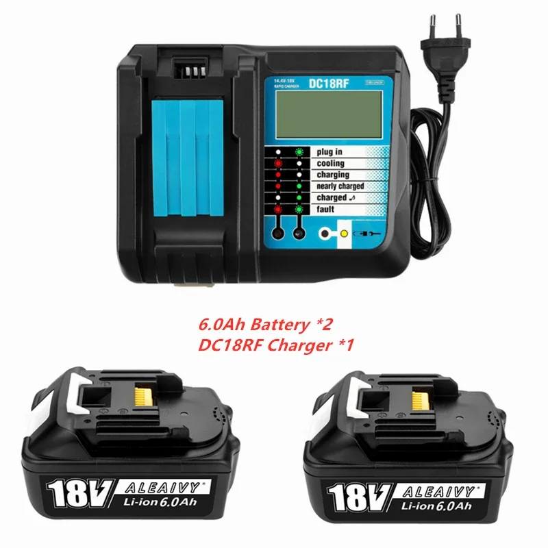 最新の充電式 6.0Ah バッテリーマキタ 18V 電動工具 BL1860 BL1850 BL1840 6000mah バッテリーマキタ 18v 交換用