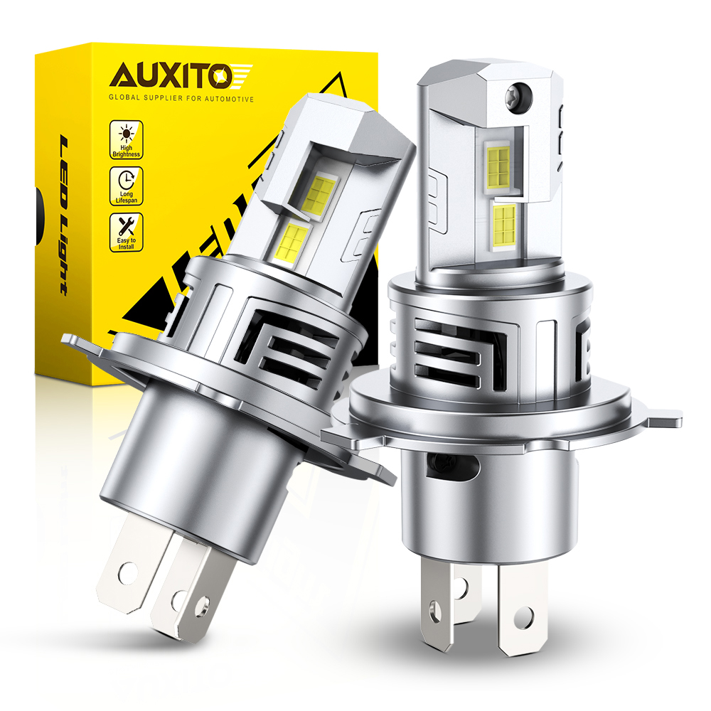 2 個 AUXITO 30000LM H4 LED ライト電球 9003 ヘッドライトハイおよびロービーム超高輝度ファン付きワイヤレススタイル 60 ワット車のヘッドランプ