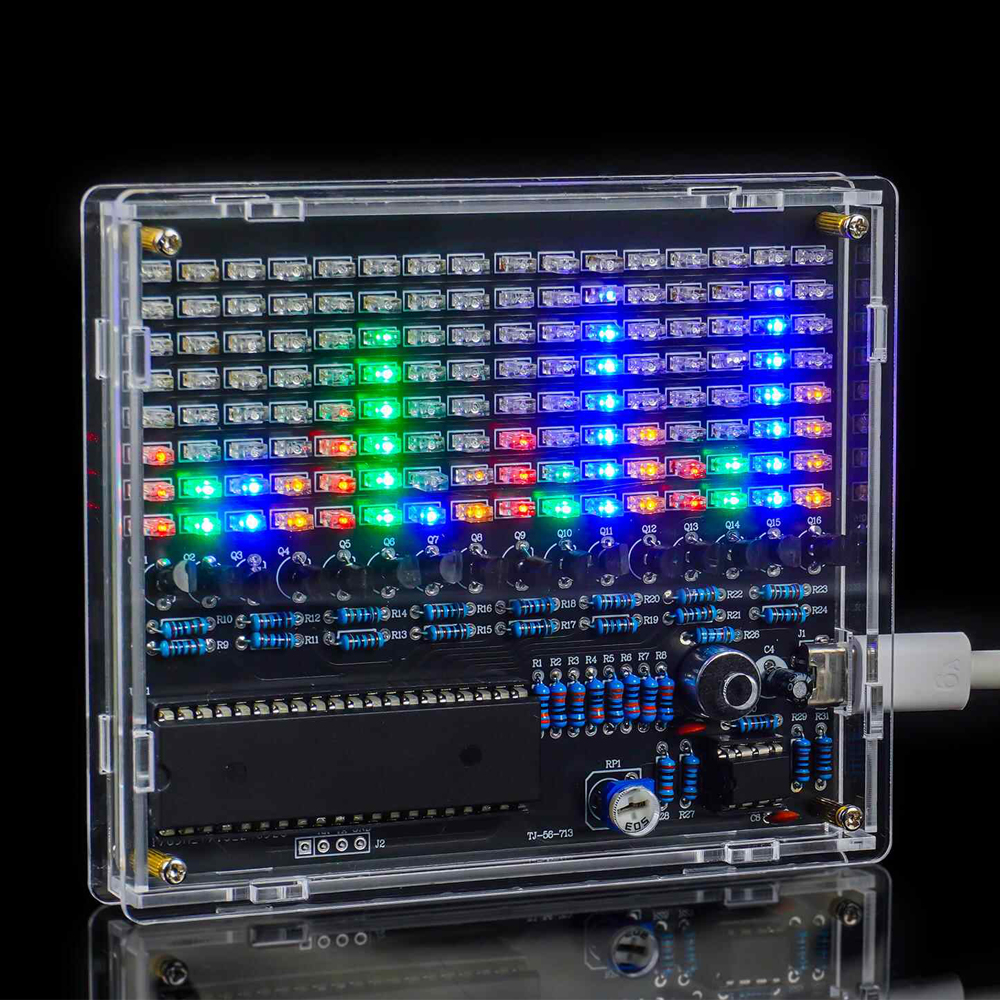 DIY LED はんだ付けキットサウンドコントロールメロディランプスペクトル電子製作プロジェクトリズムランプディスプレイ