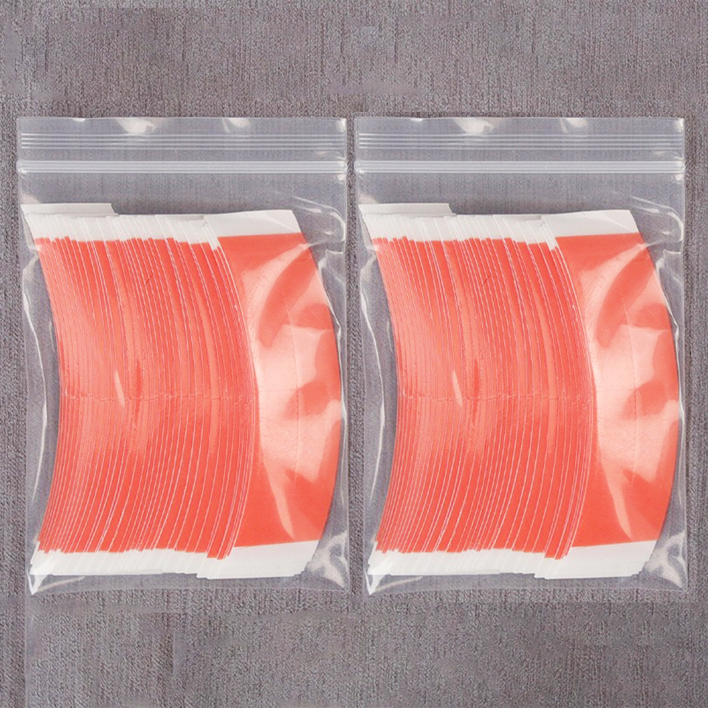 36 ピース/ロット Supertape 防水ヘアテープ両面粘着赤テープレースかつらかつら交換美容師アクセサリー