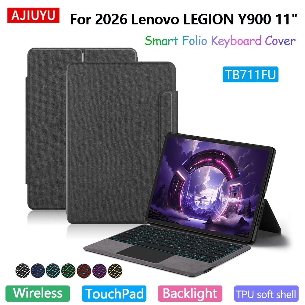 タッチパッドバックライトキーボードケースレノボ Legion Y900 11 インチ 2026 TB711FU タブレット保護ケースマジックスマートキーボードカバー