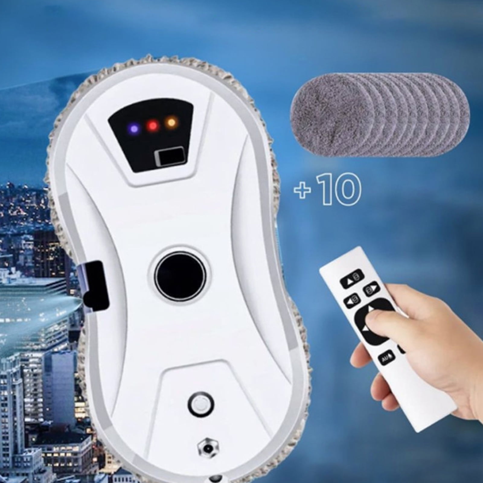 2026 新しいアップグレードロボット、自動水スプレー窓洗浄、ガラスタイル浴室用落下防止エッジ検出リモコン