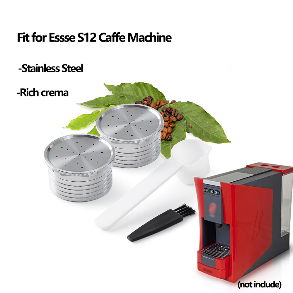 再利用可能なコーヒーカプセル Essse カフェ S12 Macchina あたりカフェエスプレッソ Sistema 詰め替えコーヒーフィルターステンレス鋼ポッド