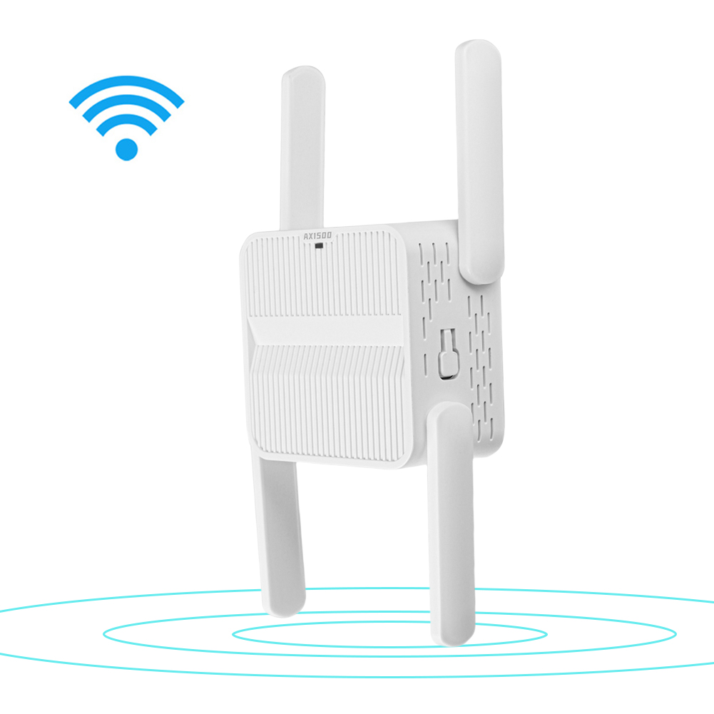 WiFi 6 リピーターエクステンダー 1500Mbps WiFi エクステンダー信号ブースター 4*2dbi アンテナ WiFi 6 レンジエクステンダー長距離ネットワーク簡単セット