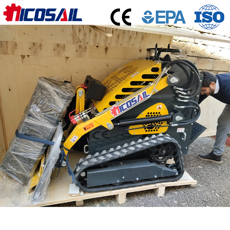 Nicosail 380E 多機能ミニスキッドステアローダー CE 認定クイックチェンジローダー農作業用