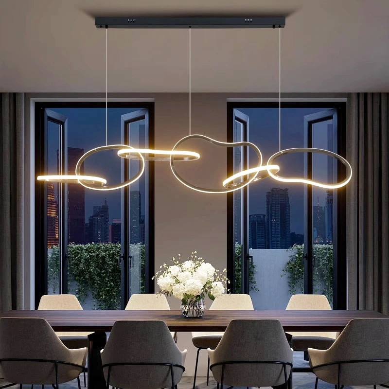 現代の家の装飾 LED ライトペンダントライトリビングルーム用ランプダイニングルーム用シャンデリア吊り下げライト屋内照明