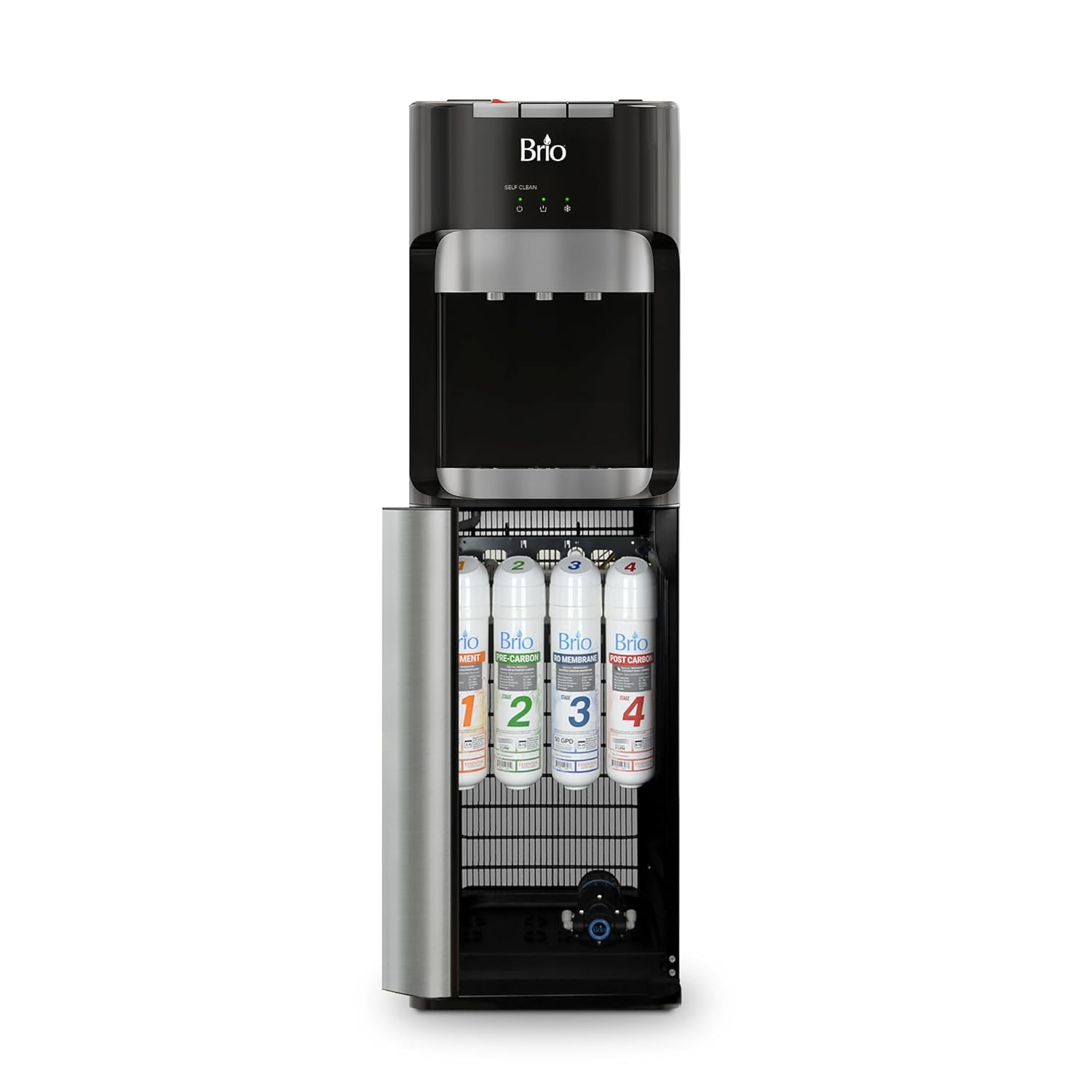 3 つの温度設定 (高温、低温、室内) を備えた使用時点逆浸透水クーラー ディスペンサー - 商用グレード、ボトルレス、超安全、UL 承認 - 飲料水フィルター システム