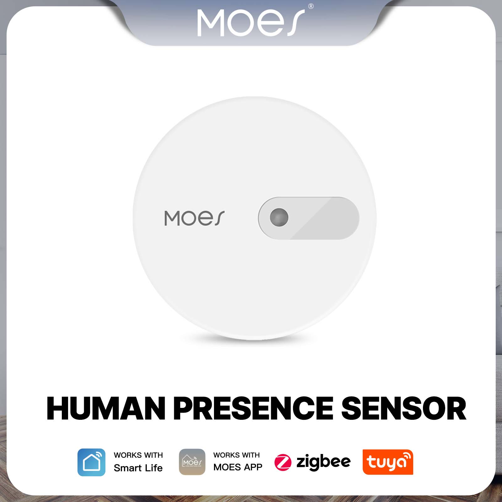MOES Tuya ZigBee 人体存在センサー検出器レーダー波検出センサーホームセキュリティ用スマート人体存在センサー