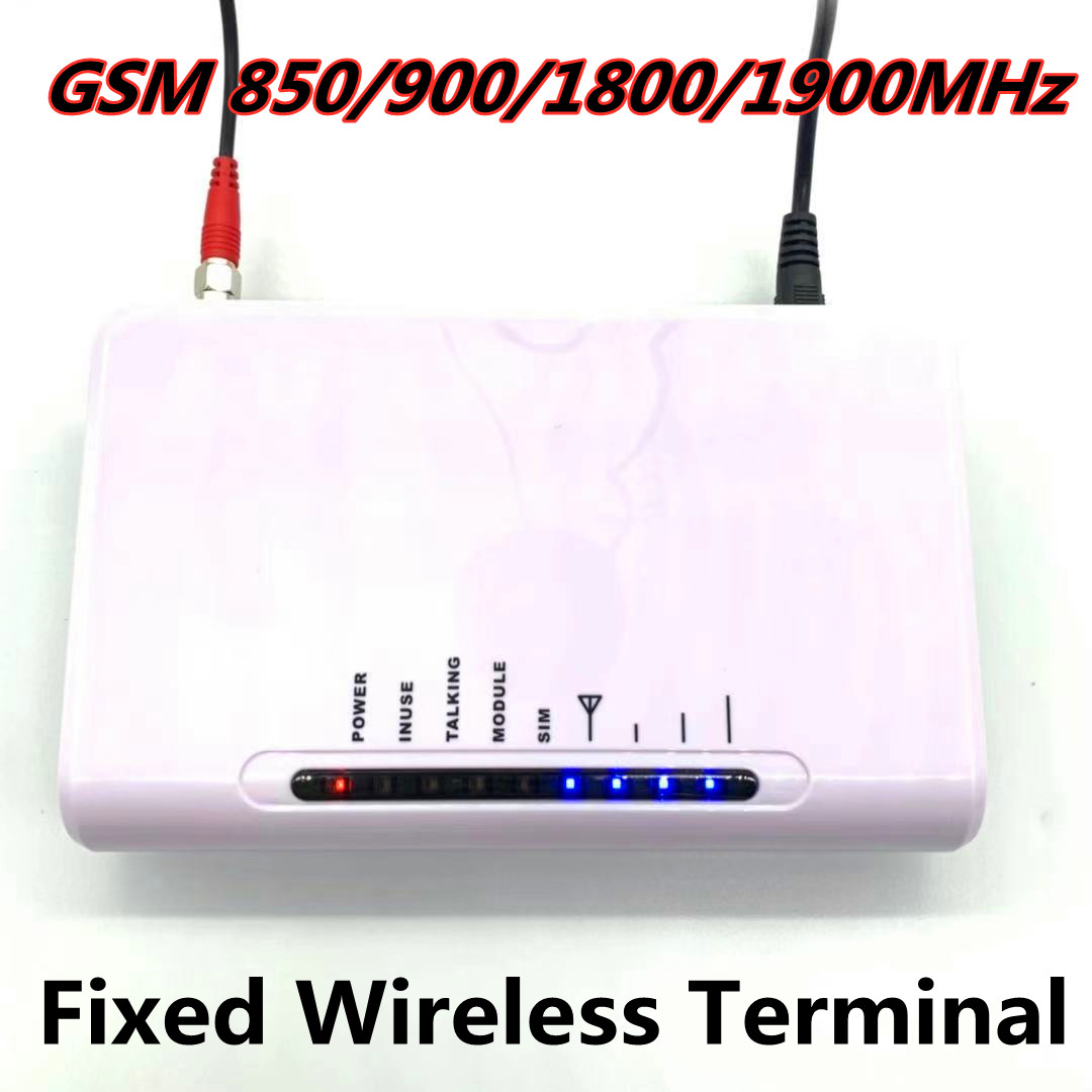 Fixed Wireless Terminal GSM 850/900/1800/1900MHz Wireless Access Platform pstn Dialer DTMF for phone Landlines alarm led display