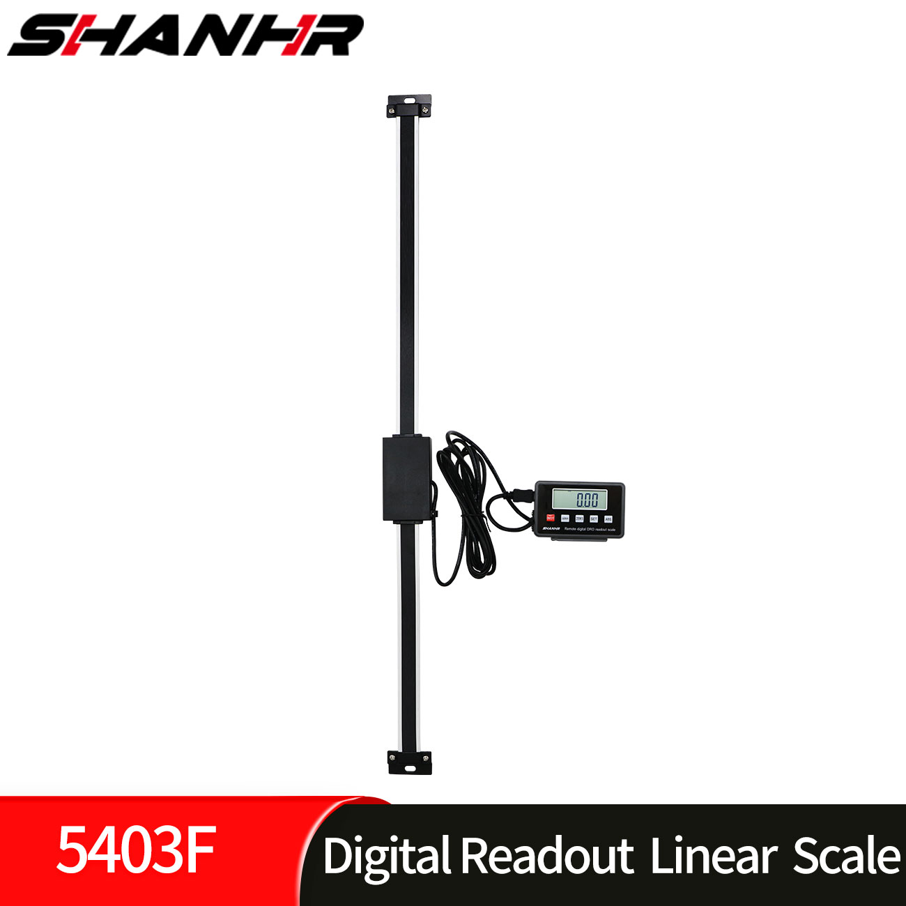 SHANHR デジタル読み出しリニア 0-500 ミリメートル/20 インチ、LCD リモートデジタルリニアスケール DRO フライス盤旋盤用アルミ合金