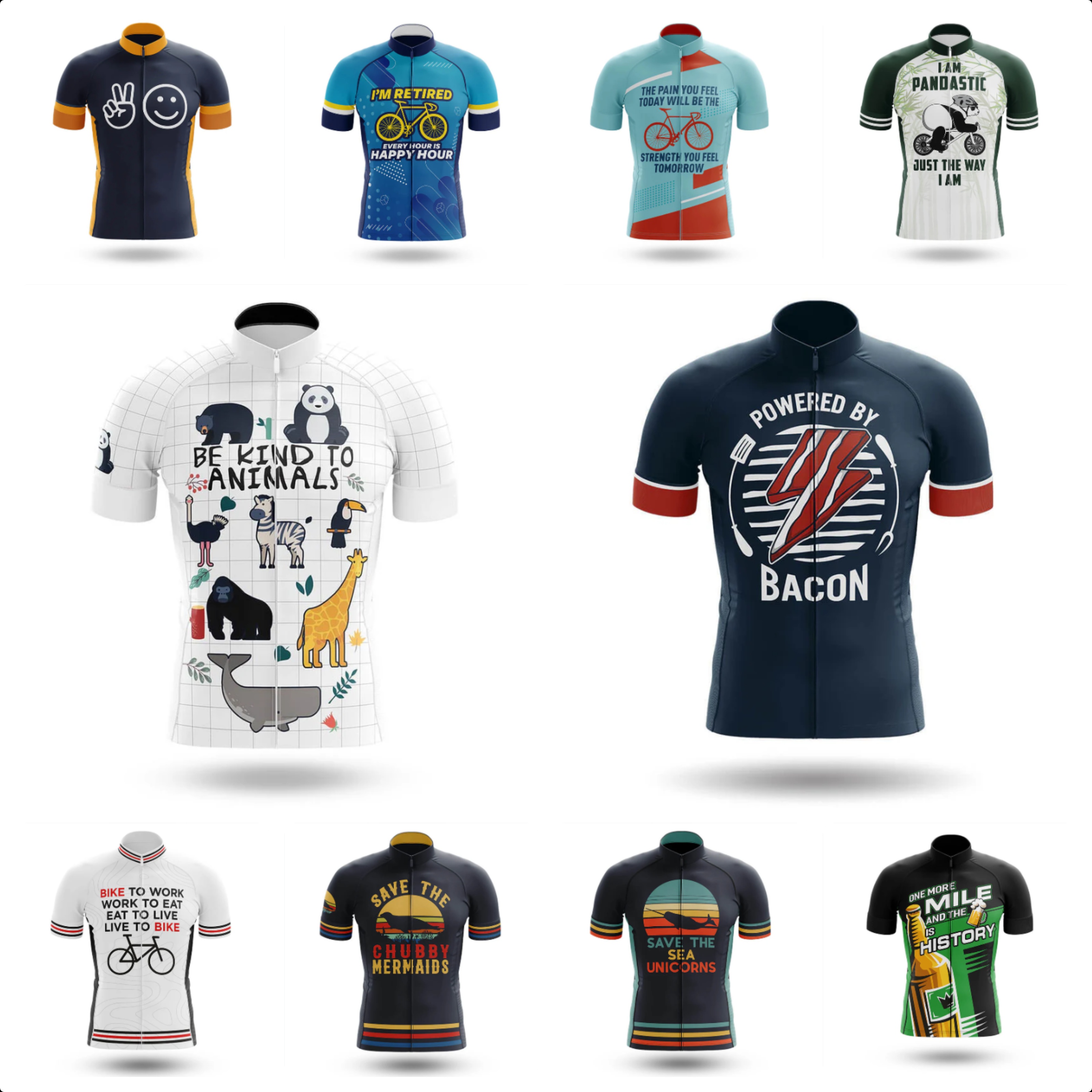 海ユニコーンサイクリングジャージ服 Mtb 男性衣料品専門のシャツショーツ男性ジャンパー夏のバイクジャージよだれかけ