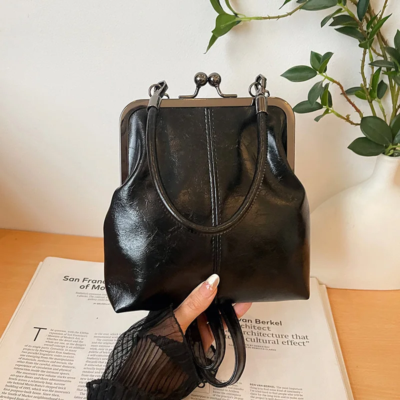 HOMEFISH ヴィンテージスタイルの女性のハンドバッグブラウン多用途デザイナーショルダーバッグ Pu レザーレディースシェル財布クロスボディバッグ