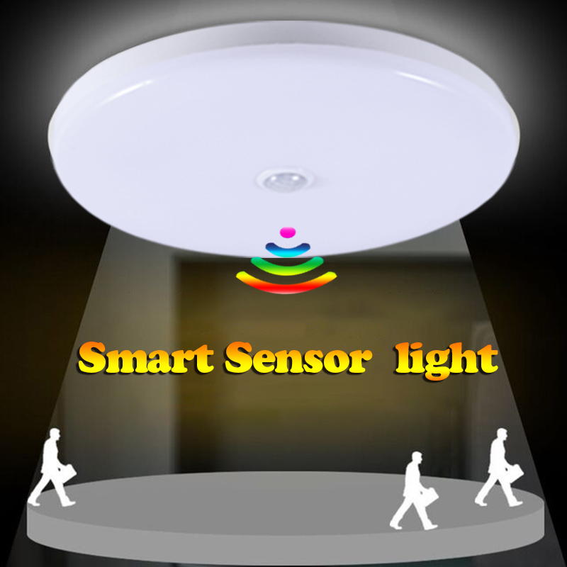 センサーライト Led ホーム天井装飾ベランダ光沢屋内通路天井ランプ照明器具ラウンドシャンデリア LED ナイトライト