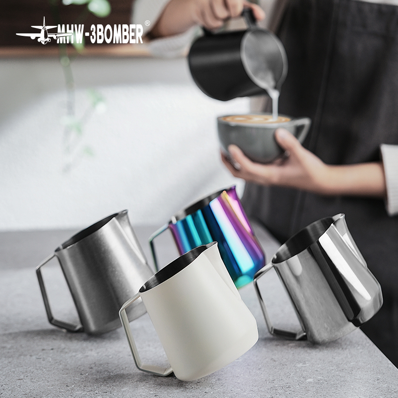 MHW-3BOMBER ミルク泡立て器ジャグ 600 ミリリットルミルク泡立てピッチャー蒸しピッチャーコーヒー/カプチーノ/ラテアートコーヒーアクセサリー