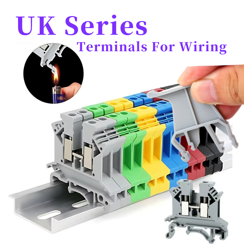 優れた英国端子配線用ネジクランプコネクタ、真鍮DINレールコネクタ、UK1.5N/2.5B/3N/5N/6N/10N/16N/25N/35N/50N