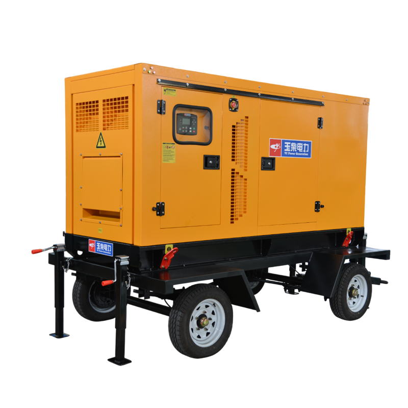 カスタマイズされた 50kW トレーラーディーゼル発電機セットモバイルサイレントタイプ屋外用産業用バックアップ電源発電機