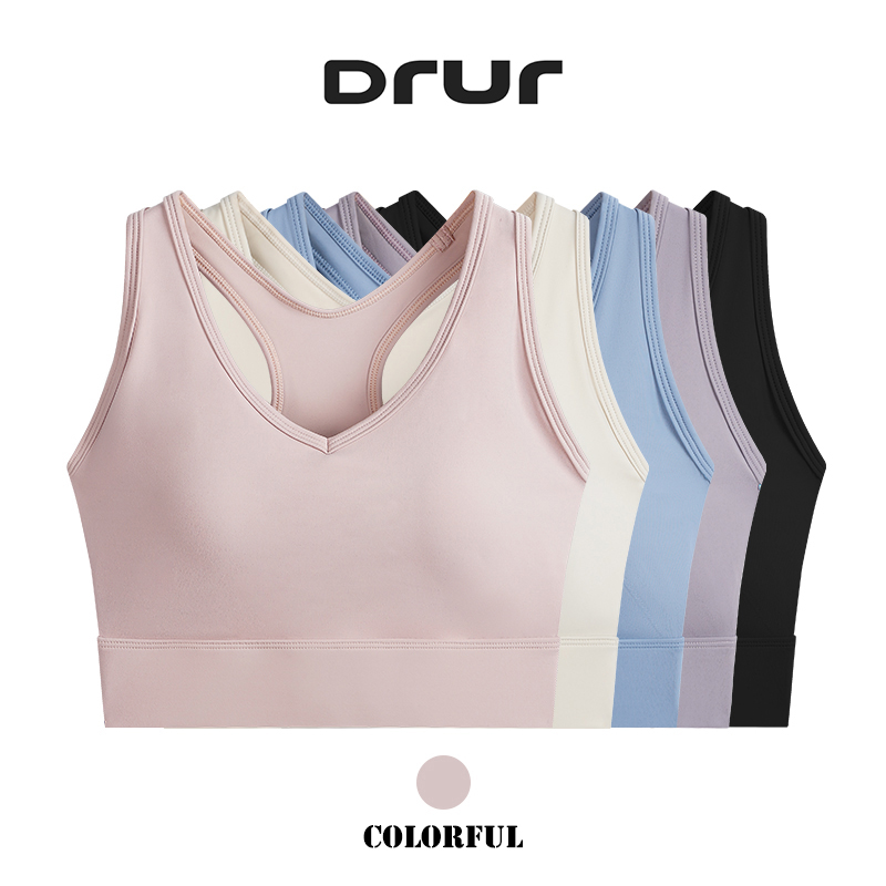 DRUR スポーツトップ女性体操服耐衝撃シームレスヨガブラジャーパッド速乾性トレーニング下着女性ランニング Bralette 新しい