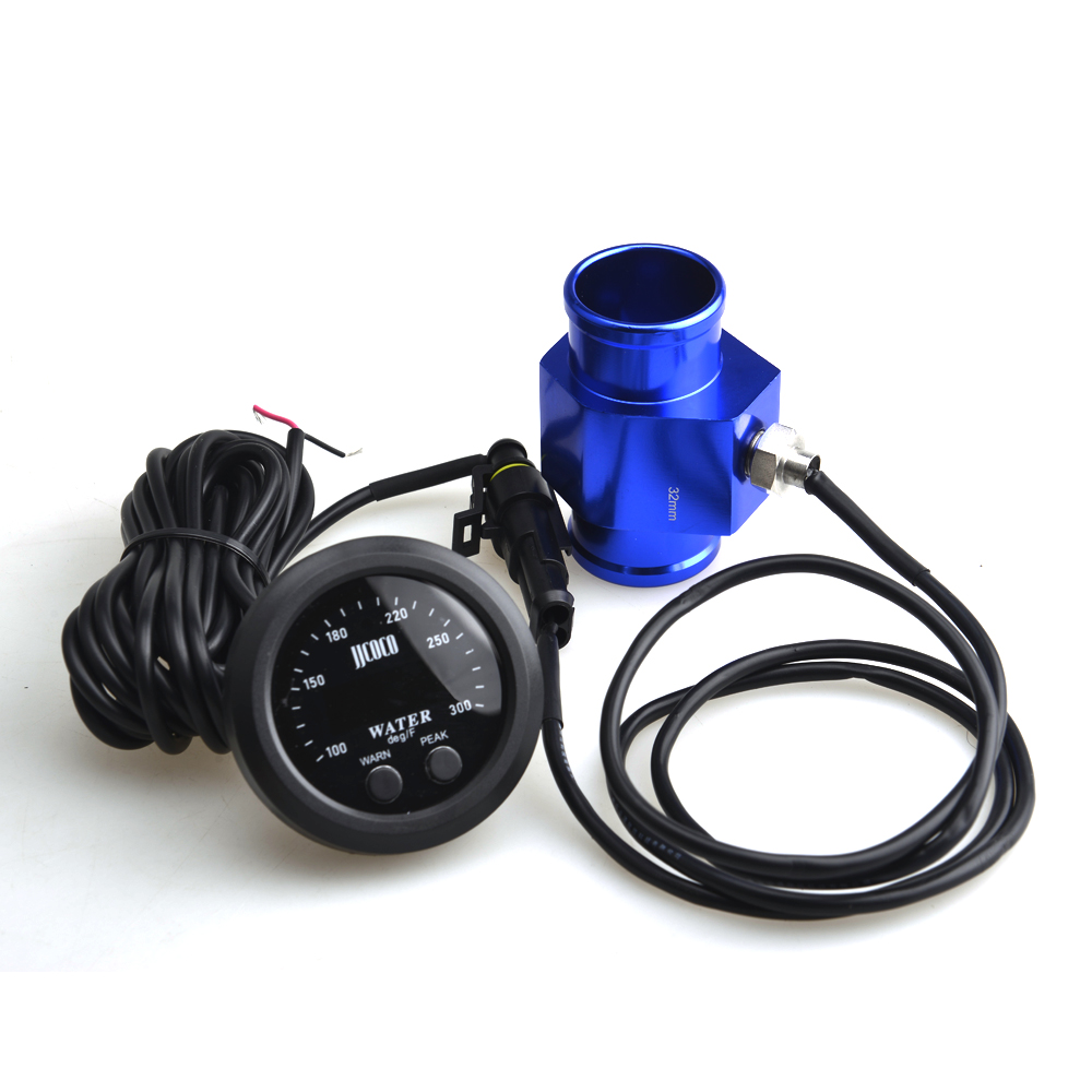 52 ミリメートル 12 ボルトレーシングカー超薄型水温計と水温ジョイントパイプセンサーアダプター 1/8NPT