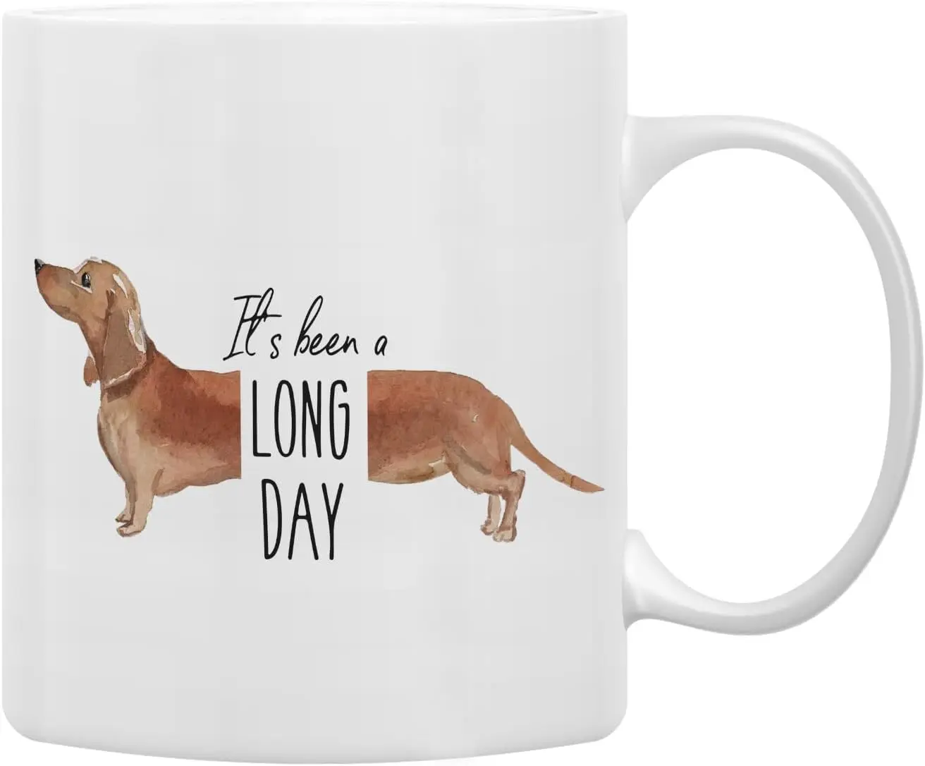 ダックスフントマグ、セラミックコーヒーカップ、ギフトカップ興味深いウインナー犬カップコーヒーオフィスホーム 320ML