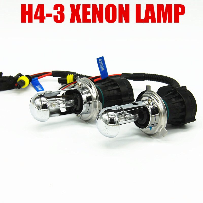 12V キセノン H4 ハイロービーム hid H4-3 車 55 ワット 4300K 6000k 8000k 10000K ヘッドライト電球