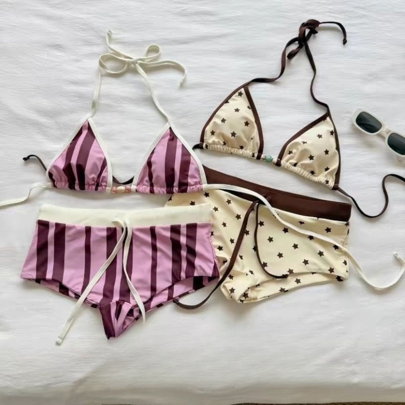 アメリカ Y2K ビキニセットセクシーな女性のレースアップツーピース水着女性ビーチプールパーティー水着 2026 休暇タンキニ水着
