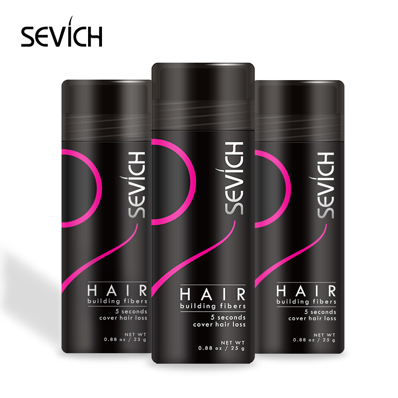 Sevich ヘアビルディングファイバーアプリケータースプレーインスタントサロンヘアトリートメントケラチンパウダー発毛繊維肥厚 10 色