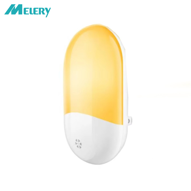 Melery LED センサーライト EU プラグナイトウォームホワイト常夜灯夕暮れ/夜明け子供用ホーム寝室バスルームキッチン廊下階段
