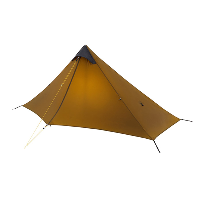 新しい FLAME'S CREED 蘭山 1 人 Oudoor 超軽量キャンプテントシングルマン 3/4 シーズンプロフェッショナル 15D シルナイロンロッドレステント