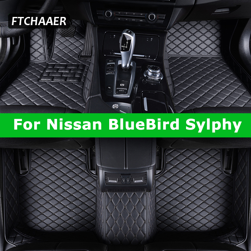 FTCHAAER カスタム車のフロアマット日産ブルーバードシルフィセントラ自動車カーペット Foot Coche Accessorie