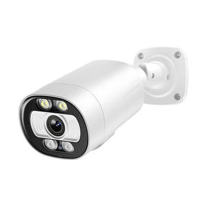 AI搭載顔認識機能付き屋外用防犯カメラ H.265 5MP IP POE フルカラーナイトビジョン 双方向音声対応ネットワークカメラ