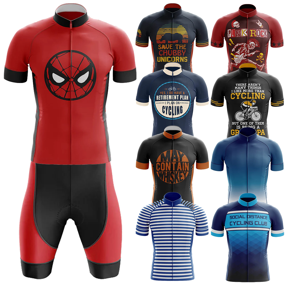 ソーシャルディスタンスサイクリング服 Mtb 男性衣類機器プロフェッショナルシャツショーツ男性ジャンパーサマーバイクジャージよだれかけ男性