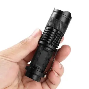 ミニLED懐中電灯 超高輝度・軽量・携帯型 3種類 焦点距離調整可能 非常用ライト アウトドア・キャンプ・狩猟用